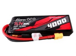 4000mAh 3S1P 11.1V 60C liPo Battery - XT60 Plug 131x43x24mm