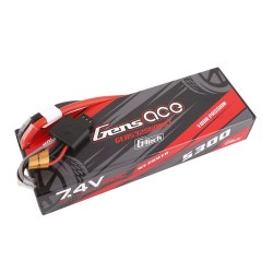 G-Tech 5300mAh 2S1P 7.4V 60C HardCase liPo Battery with Deans Plug (138.x46x25mm +/- Manufacturer's