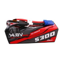 G-Tech 5300mAh 14.8V 60C 4S1P HardCase liPo Battery14# With EC5 Plug