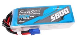 G-Tech 5600mAh 6S1P 22.2V 80C lipo Battery Pack with EC5 Plug Soft Pack (164.5x45x47mm +/- Manufactu