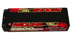 Redline Series 5800mAh 2S2P 7.6V 130C HardCase 56# HV liPo Battery with 5.0mm Bullet
