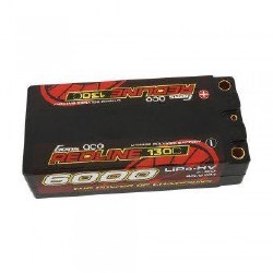 6000mAh 7.6V 130C 2S2P Hard Case HV Shorty lipo Battery Pack with 5mm Bullet 96x46x25mm rOAr Approve