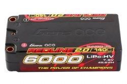 Redline 2.0 Series 6000mAh 2S2P 7.6V 140C HardCase HV Shorty lipo Battery