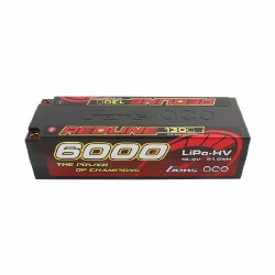 Redline Series 6000mAh 15.2V 130C 4S1P Hard Case HV lipo Battery Pack with 5mm Bullet 139x47x37mm