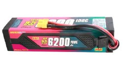 G-Tech 6200mAh 4S1P 15.2V 100C liPo Battery Pack with XT60 Plug  (138.2x45x8x24mm +/- Manufacturer's