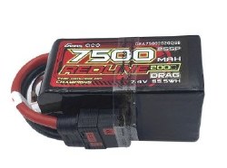 Redline 7500mAh 2S5P 7.4V 200C  liPo Battery with QS8 Plug for Drag race Car