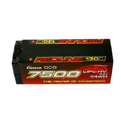 Redline Series 7500mAh 4S1P HardCase 130C 15.2V lipo Battery Pack Suitable For 1/8 On And Off-road r