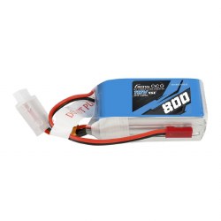 800mAh 3S1P 11.1V 45C liPo JST Plug Soft Case 52x30x23mm