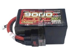 Redline 9000mAh 2S6P 7.4V 200C  liPo Battery with QS8 Plug for Drag race Car