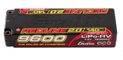 7.6V 9600mAh 2S 140C LiHV 5.0mm bullet redline 2.0