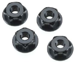 2076 Locking Wheel Nut Lightweight Black 8/32  (4)