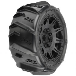 1/6 Dumont Snd/Snw Tires F/R MTD 24mm Blk Raid(2)