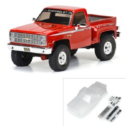 1982 Chevy K-10 Clear Body Set w/Scale Molded Accs