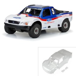 Pre-Cut 1997 Ford F-150 Trophy Truck Clear Body for ARRMA Mojave 6S