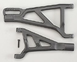 80222 Front A-Arms Left Black Revo (2)