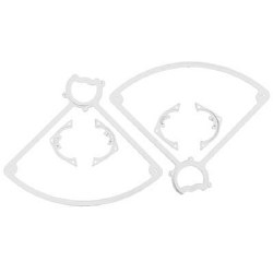 72101 Dyeable White Rear Prop Guards Vista/Ominus
