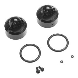 Shock Caps (7075,emulsion/vented/std,Blk Ano,2pcs)