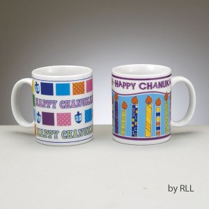 Porcelain Chanukah Mugs