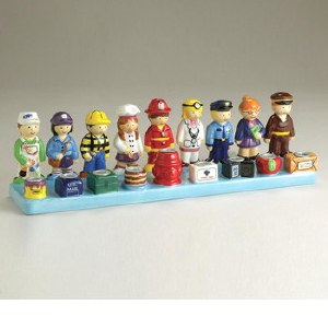 Neighborhood Ceramic Menorah