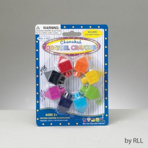 Dreidel Shaped Chanukah Crayon