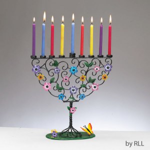 Tree HandCrafted Metal Menorah
