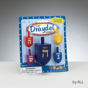 Enamel Wood Dreidel Game