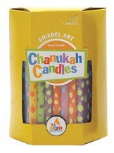 Dreidel Art Chanukah Candles