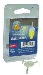 Round Aluminum Wick Holders
