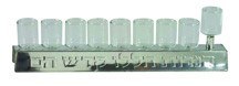 Oil Menorah Glass Cups Silver