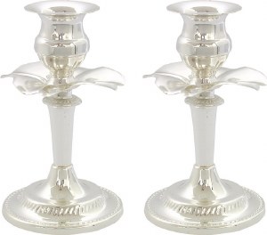 Flower Candlesticks - Pair