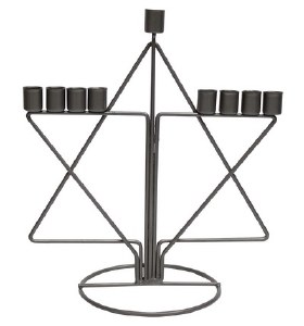 Tin Chanukah Menorah