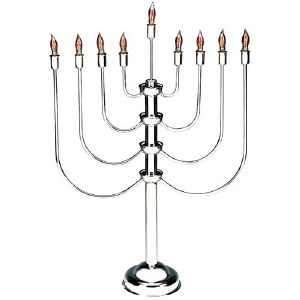 Silverplated Electric Menorah