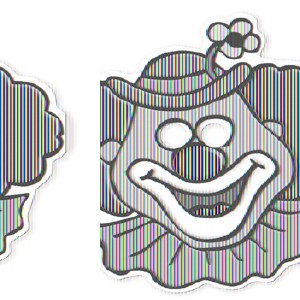Purim Clown Mask