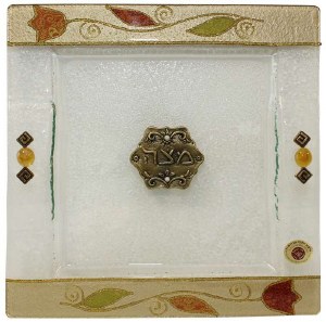 Pomegranate Square Matza Tray