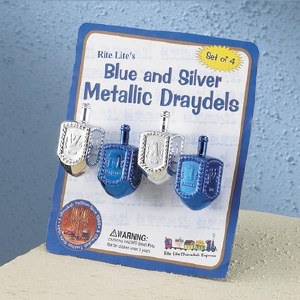 BLUE/SILVER METALLIC PLASTIC D