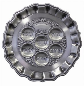 Pewter Seder Plate - 13"