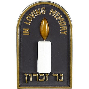 Plastic Memorial Candle 110V
