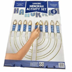 Hanging Menorah and Candle Set