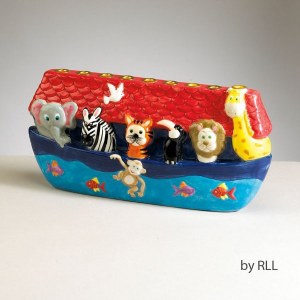 Noah's Ark Menorah - Handmade