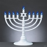 LED Menorah Grey