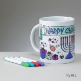 Color Your Own Chanukah Mug