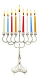 Silver Plated Candle Menorah