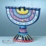 FESTIVE CERAMIC MENORAH