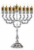 Silver Plated Oil Menorah