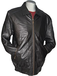 Lambskin Big and Tall Leather Jacket