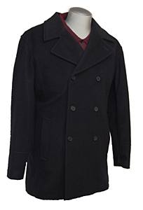 Claiborne Italian Wool Blend Peacoat