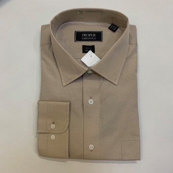 London's Big &amp; Tall 2-ply Cotton Solid Long Sleeve Dress Shirt