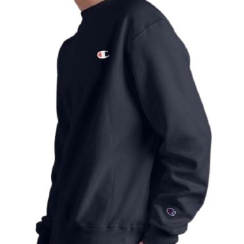 Champion Crew Neck Pullover Sweater - Red,Gray,Charcoal,Navy,Black,White