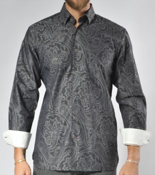 Luchiano Visconti Limited Edition Abstract Long Sleeve Sport Shirt
