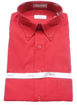 Cooper and Stewart Solid No Iron Long Sleeve Sport Shirts. 6 Colours Black, Light Blue, Navy, Red, White, Tan